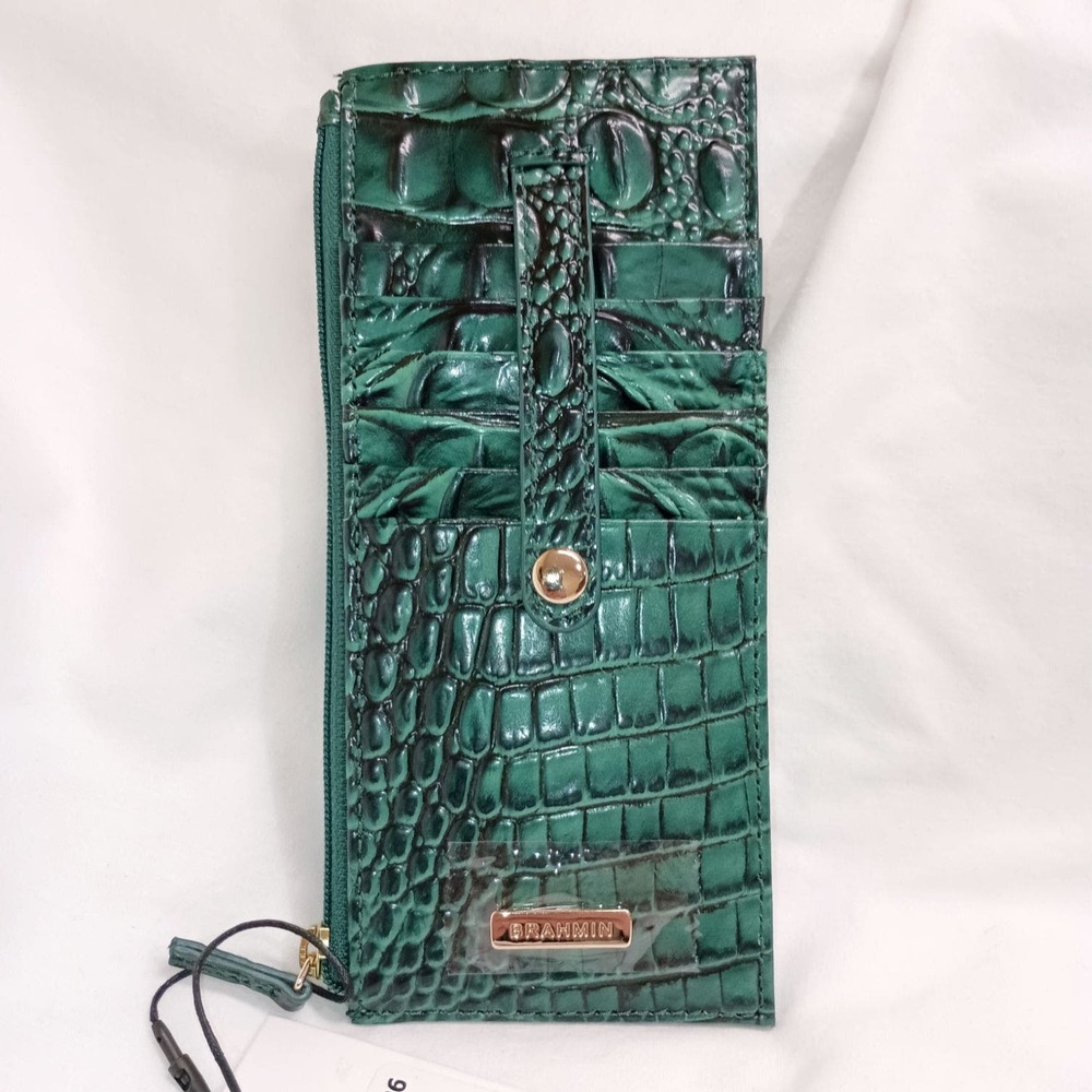 BRAHMIN CREDIT CARD WALLET in Emerald Melbourne - HARD TO FIND - NWT!